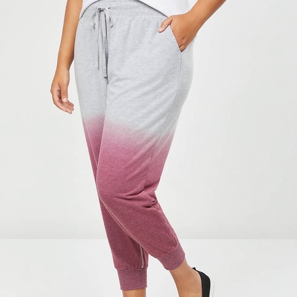 NWT Lane Bryant Livi Ombré Jogger Pants 10/12 - Picture 3 of 7